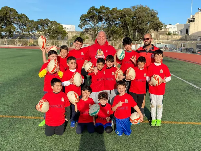 Stompers Rugby youth academy team photo