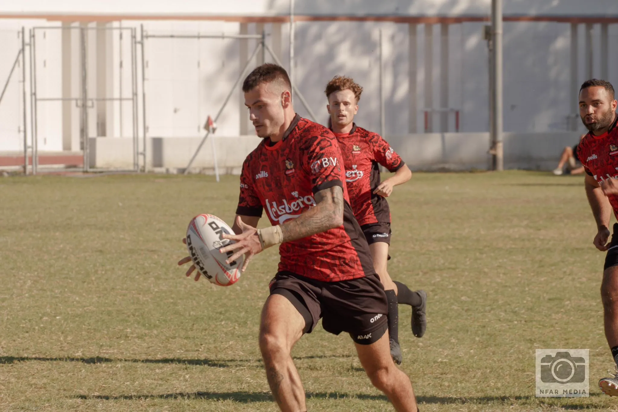 Stompers Rugby team victory celebration